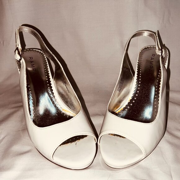 Rampage Flanders White Patent Slingback - Picture 3 of 4